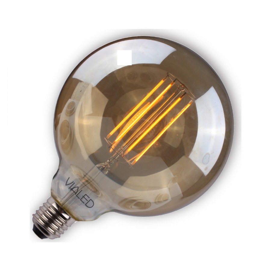 ViaLED 2w E27 G125 2000K Gold Decorative Globe Led Ampul-Kaya Aydınlatma ViaLED - Vialed2wg125