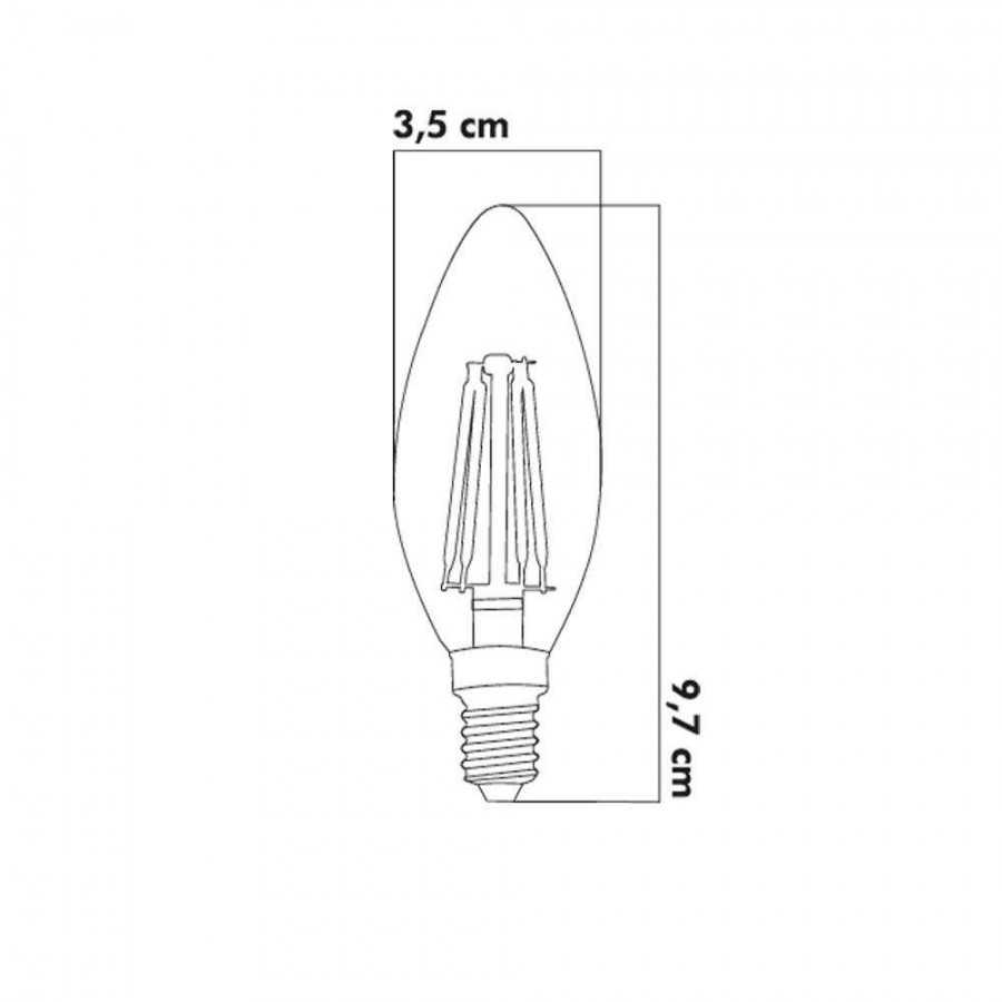 ŞENCAN 6w E14 C35 Rustik Led Ampul 3 RENK-Kaya Aydınlatma ŞENCAN - SNC-260