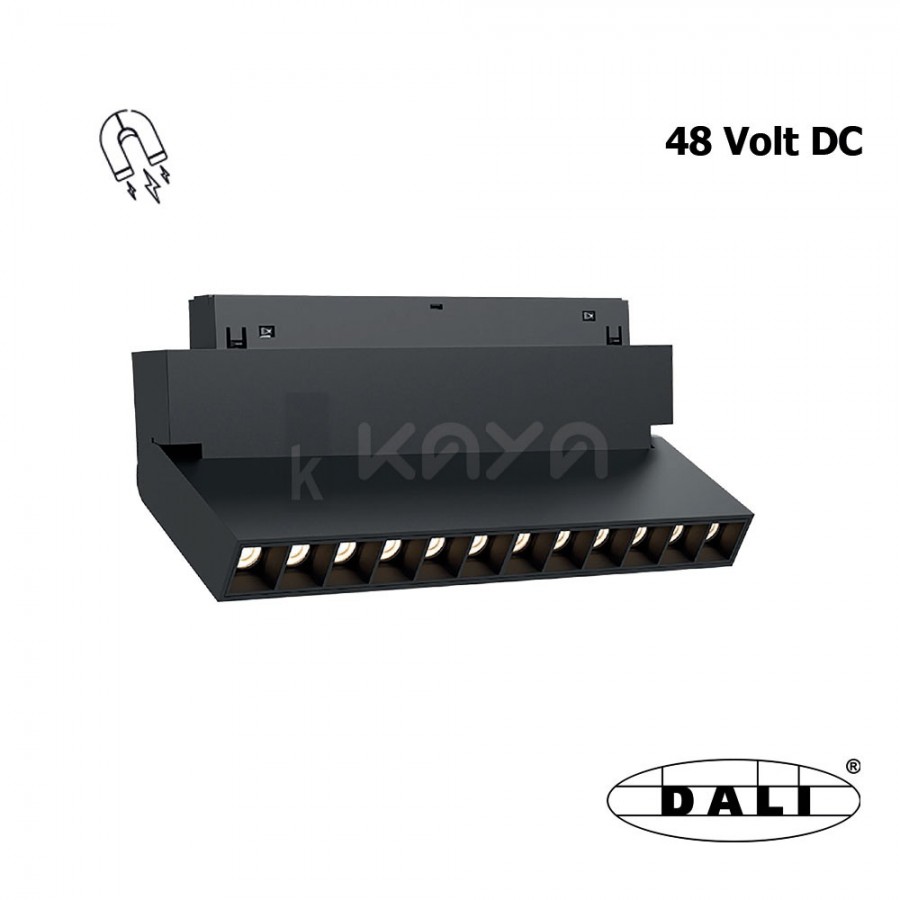 Manyetik Ray 12w Mercekli Yönlendirilebilir Spot 22 cm - KLM-OW22 Dali-Kaya Aydınlatma Kaya Aydınlatma - KLM-OW22 Dali