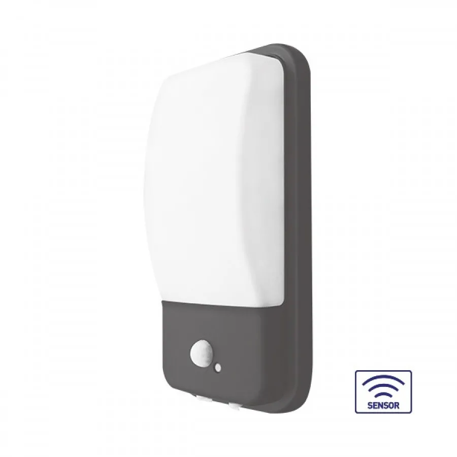 Braytron 15w Sensörlü Walls-B-ELP Siyah Dış Mekan IP65 Aplik 3000K - BG38-00402