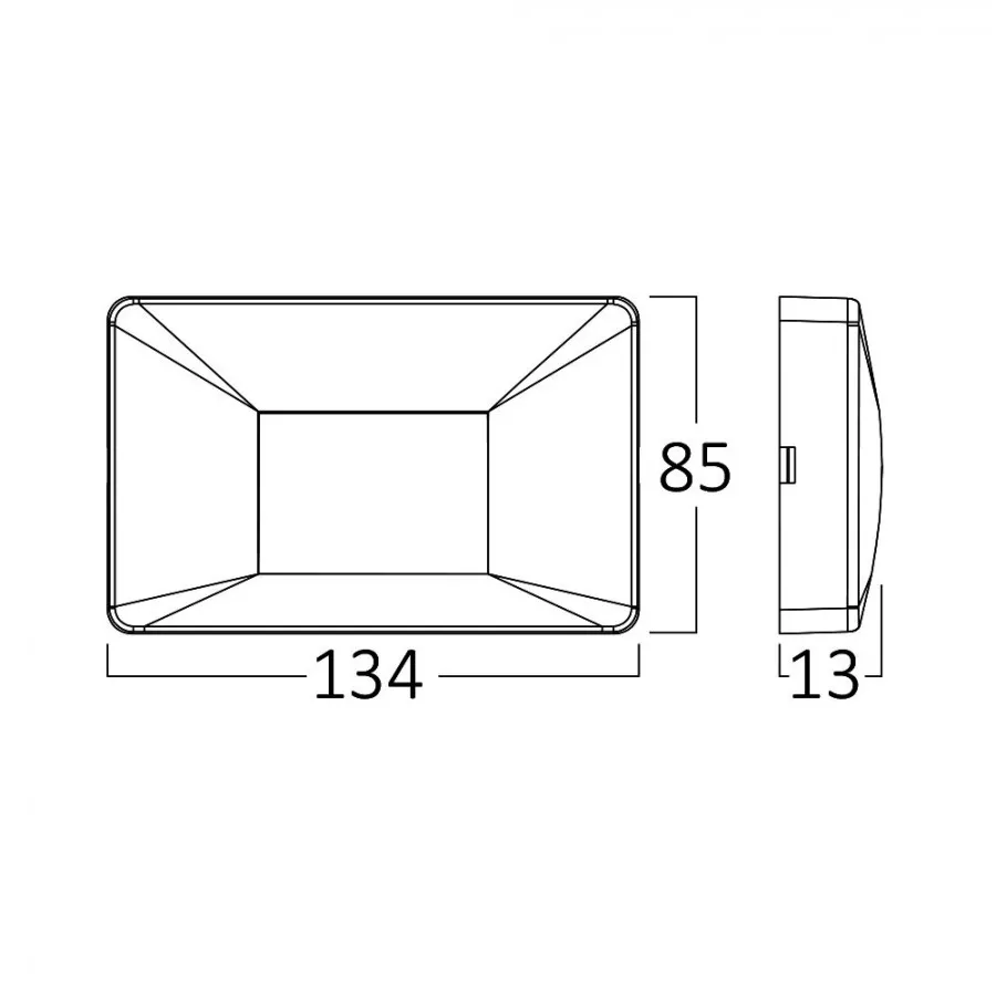 Braytron 3w Vekta-B-WLS Siyah Dış Mekan IP65 Aplik 3000K - BG38-02101-Kaya Aydınlatma BRAYTRON - BG38-02101