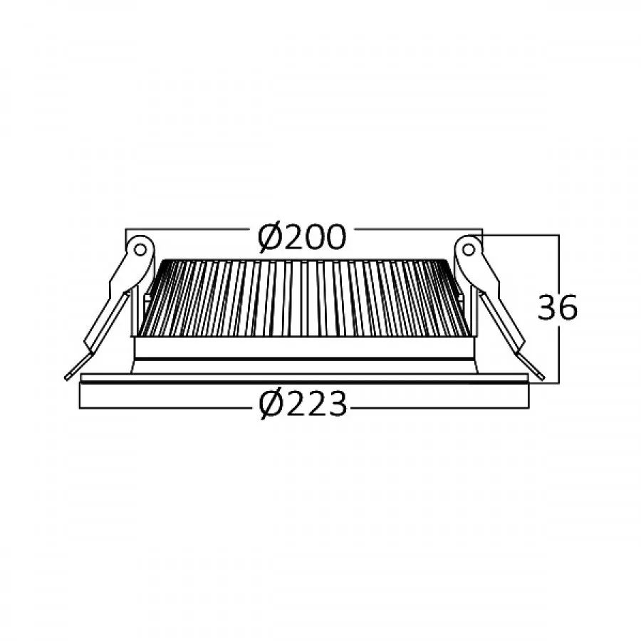 Braytron 24w Sıva Altı Faton LED Downlight 3000K - BP13-02400-Kaya Aydınlatma BRAYTRON - BP13-02400