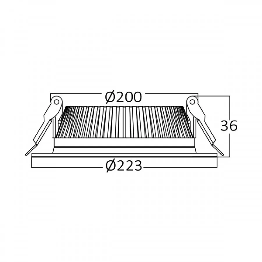 Braytron 32w Sıva Altı Faton LED Downlight 4000K - BP13-03210-Kaya Aydınlatma BRAYTRON - BP13-03210