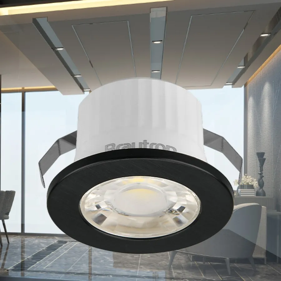 Braytron 3w Sıva Altı Siyah Mini Yıldız COB LED Spot 6500K - BH06-00231 Braytron 3w Sıva Altı Siyah Mini Yıldız COB LED Spot 6500K - BH06-00231