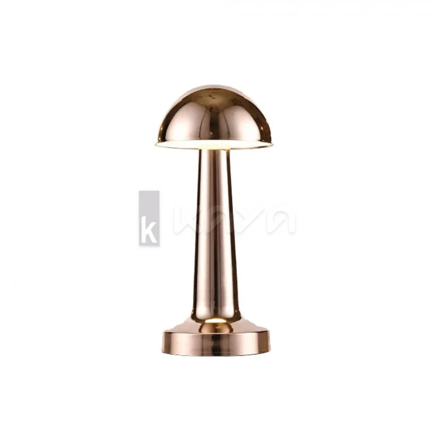Dokunmatik Şarjlı Masa Lambası Mantar Gold - Mol8094-Kaya Aydınlatma MOLLED - Mol8094