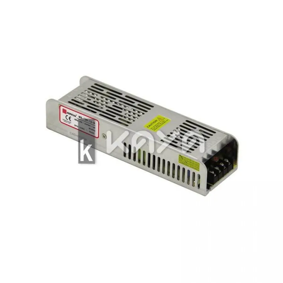 Mervesan 120W 12V 10A Slim Metal Kasa Smps Adaptör - MT-120-12-S 