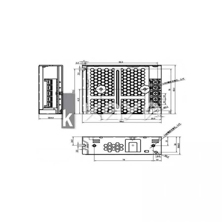 Mervesan 60W 12 Vdc Metal Kasa Smps Adaptör - MT-60-12