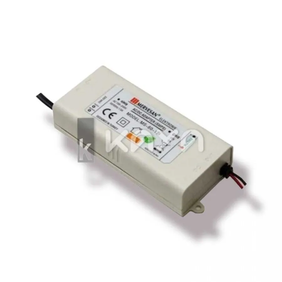 Mervesan 60W 12Vdc Plastik Kasa Smps Adaptör - MT-60-12i