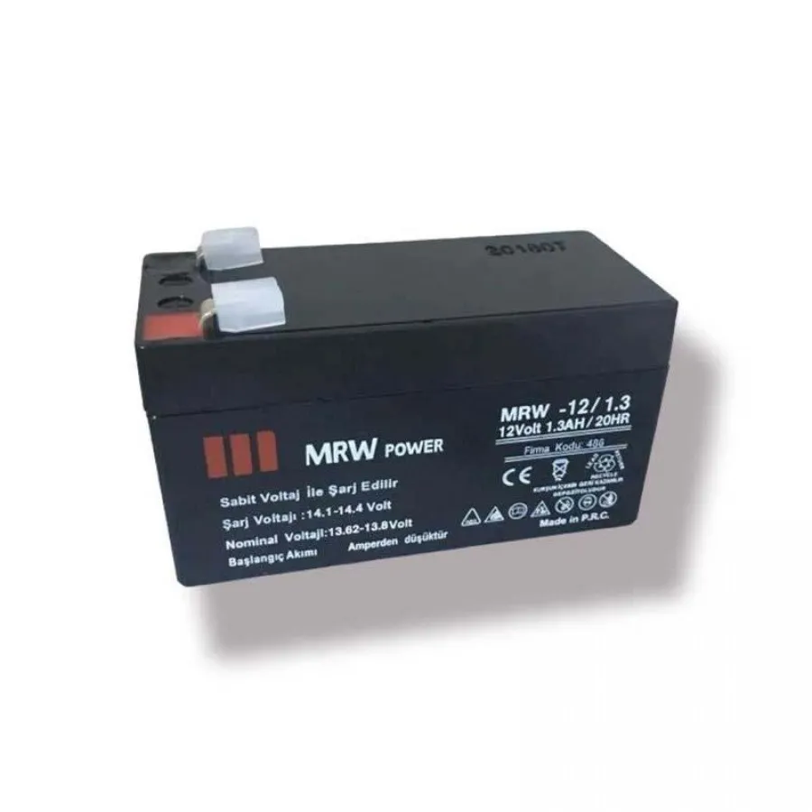 Mervesan 12V Kurşun / Asit Kuru Tip Akü - MRW-12/1.3