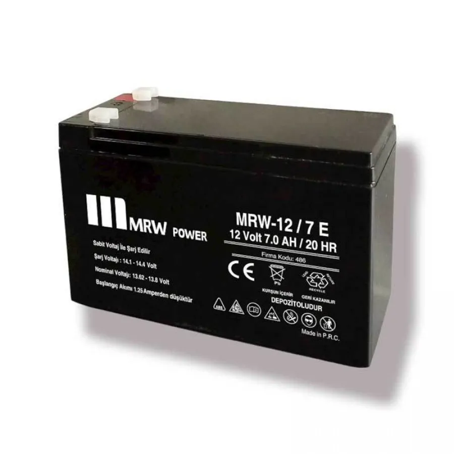 Mervesan 12V Kurşun / Asit Kuru Tip Akü - MRW-12/7 E 