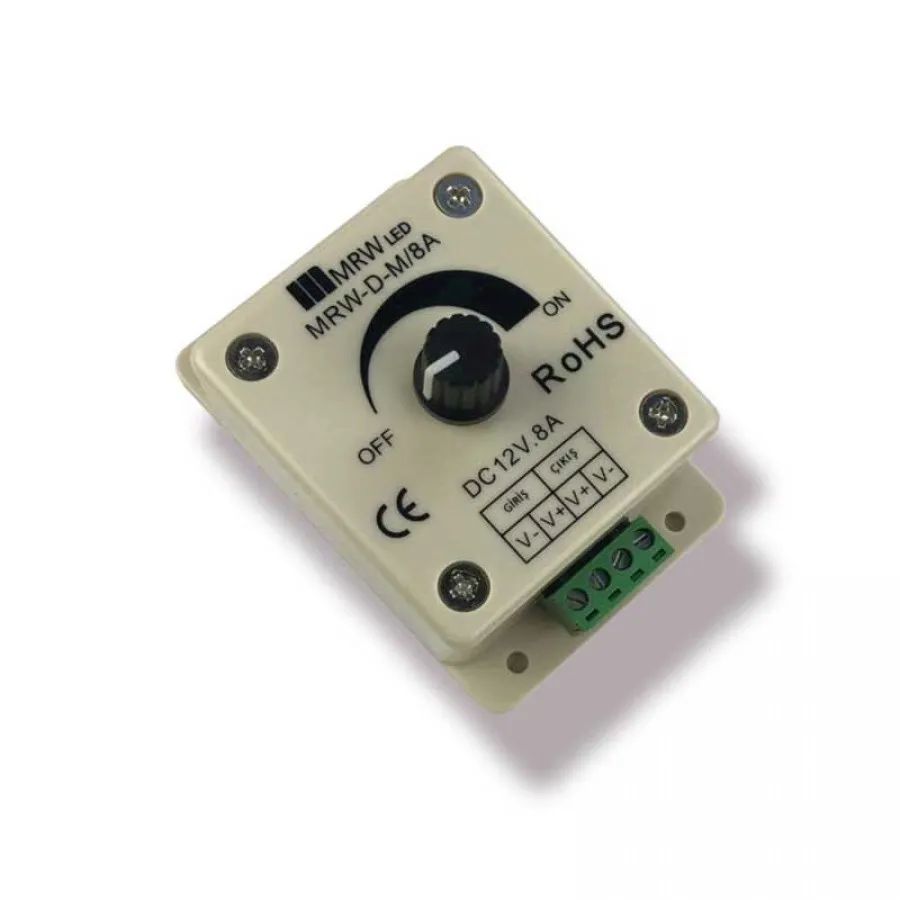 Mervesan 100w 12-24V 8 Amper Manuel Led Dimmer - MRW-D-M-8 A