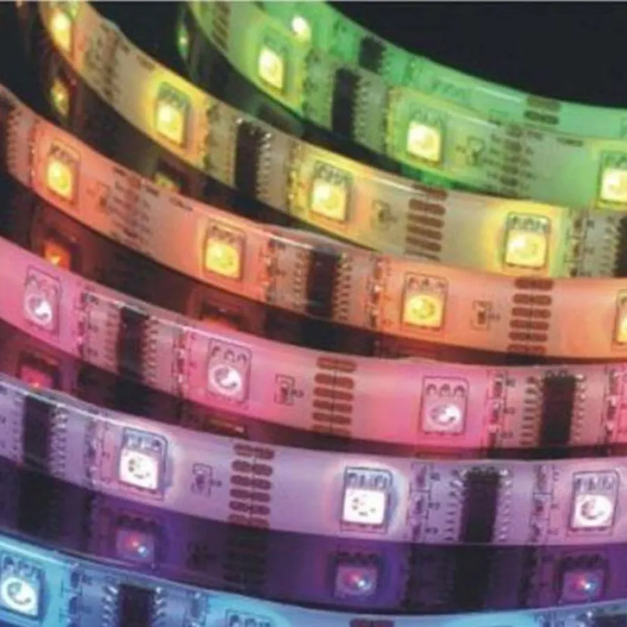 Mervesan 10 W 12V RGB Şerit Led IP65 5Mt Paket - MRW-L-65 RGB