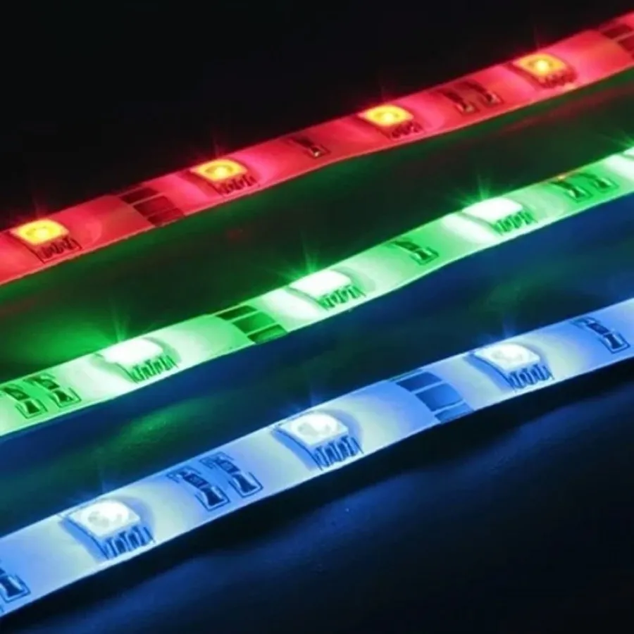 Mervesan 5050 10 W 12V Şerit Led RGB 10Mt Paket - MRW-L-RGB