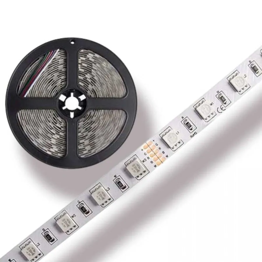 Mervesan 5050 10 W 12V Şerit Led RGB 10Mt Paket - MRW-L-RGB
