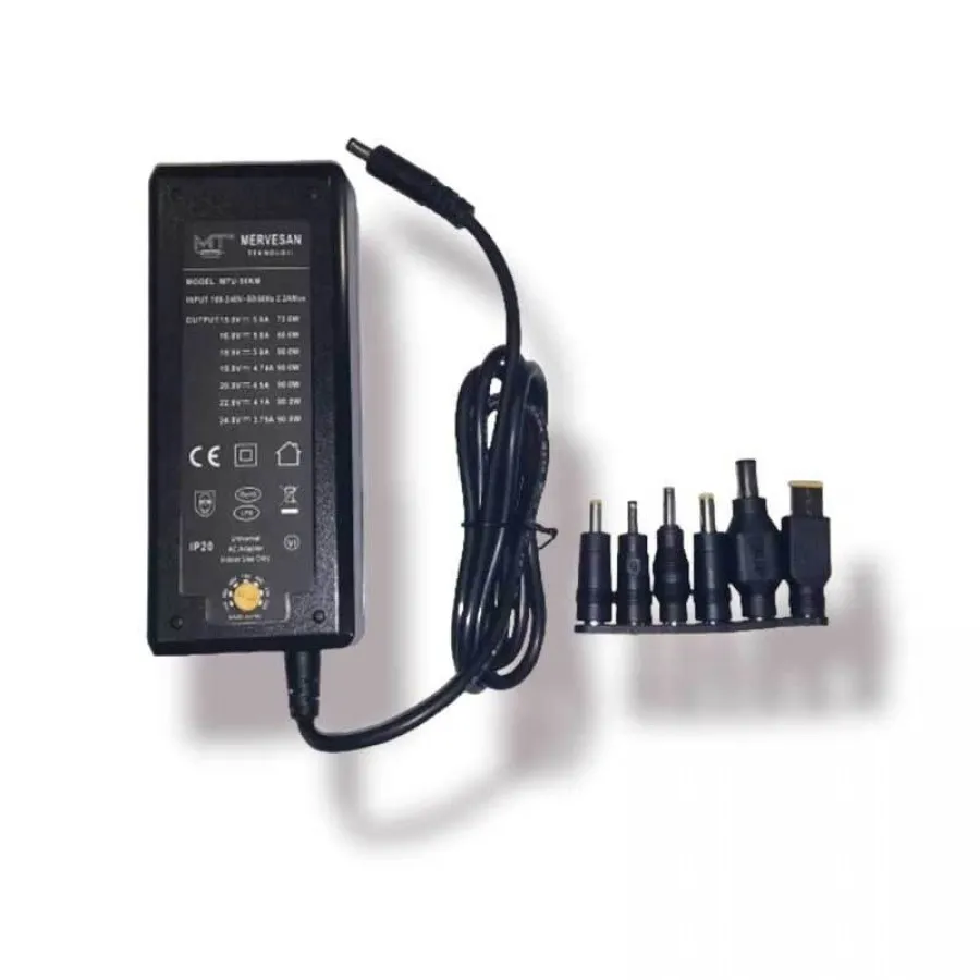 Mervesan 90W 15-24V Üniversal Tip Kademeli Ac/Dc Smps Adaptör - MTU-90KM