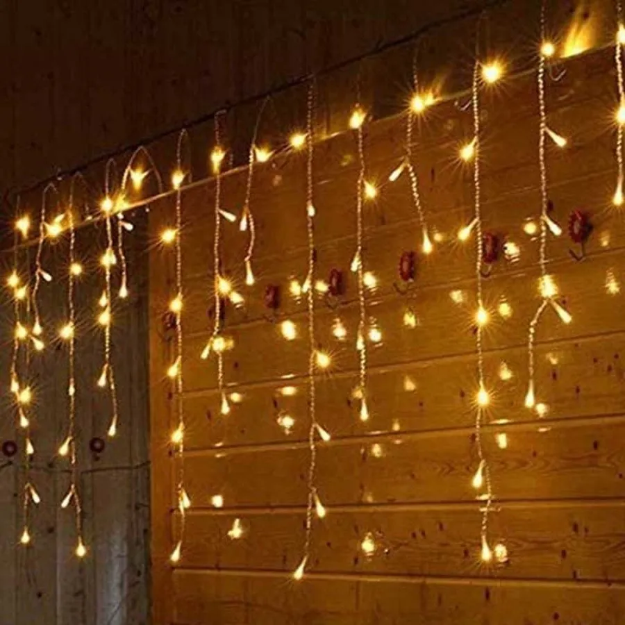 Işıklı Perde 2m 144 LED Saçak 80-60-40 cm - KY-401