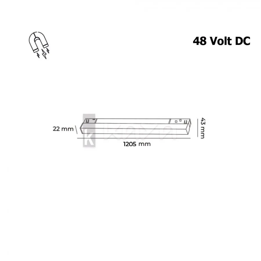 Manyetik Ray 40w Lineer Aydınlatma 120 cm - KLM-SL120 Dali Manyetik Ray 40w Lineer Aydınlatma 120 cm - KLM-SL120 Dali