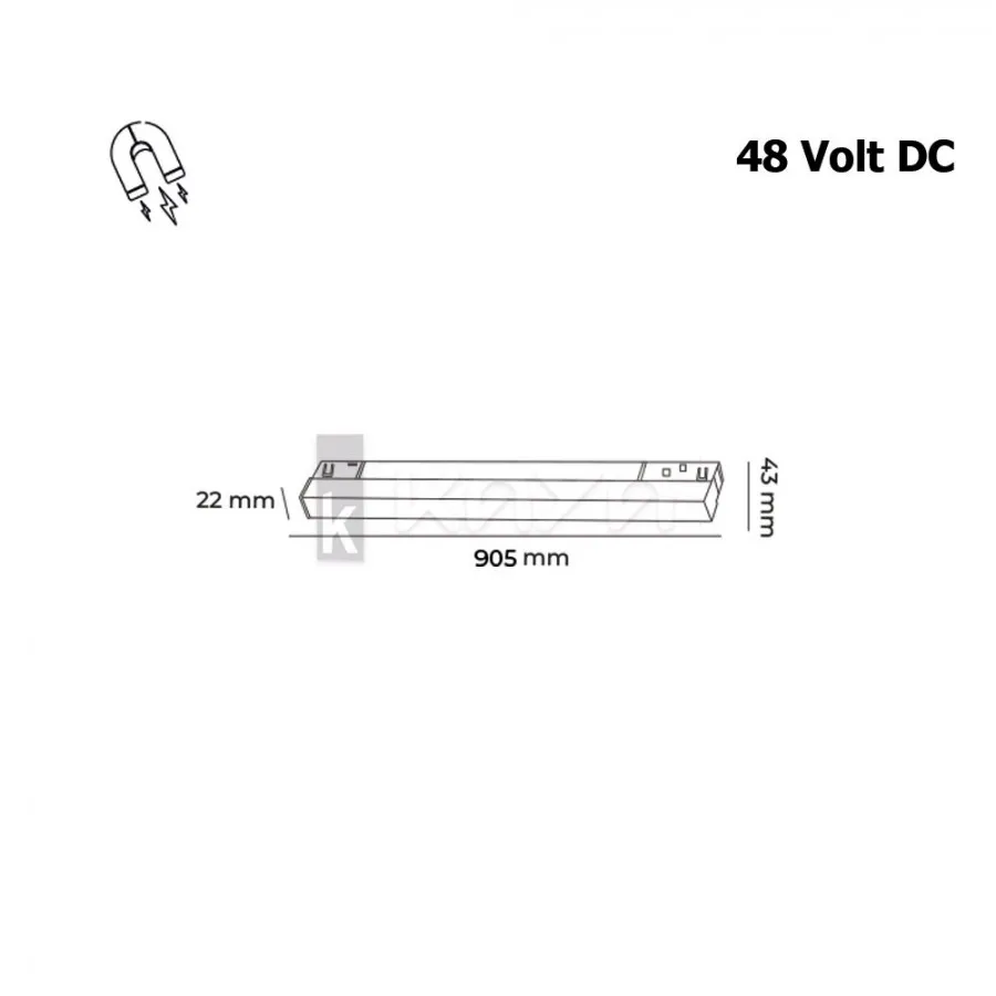 Manyetik Ray 30w Lineer Aydınlatma 90 cm - KLM-SL90 Dali Manyetik Ray 30w Lineer Aydınlatma 90 cm - KLM-SL90 Dali