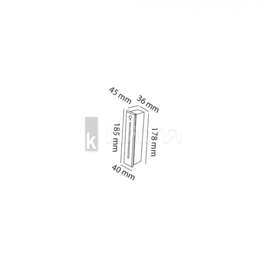 Merdiven Aydınlatma 3 W Led Sıva Altı Sensörlü IP54 - KLM-ML-19086-Kaya Aydınlatma Kaya Aydınlatma - KLM-ML-19086
